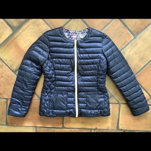 Lilly Pulitzer Reversible Navy puffer jacket